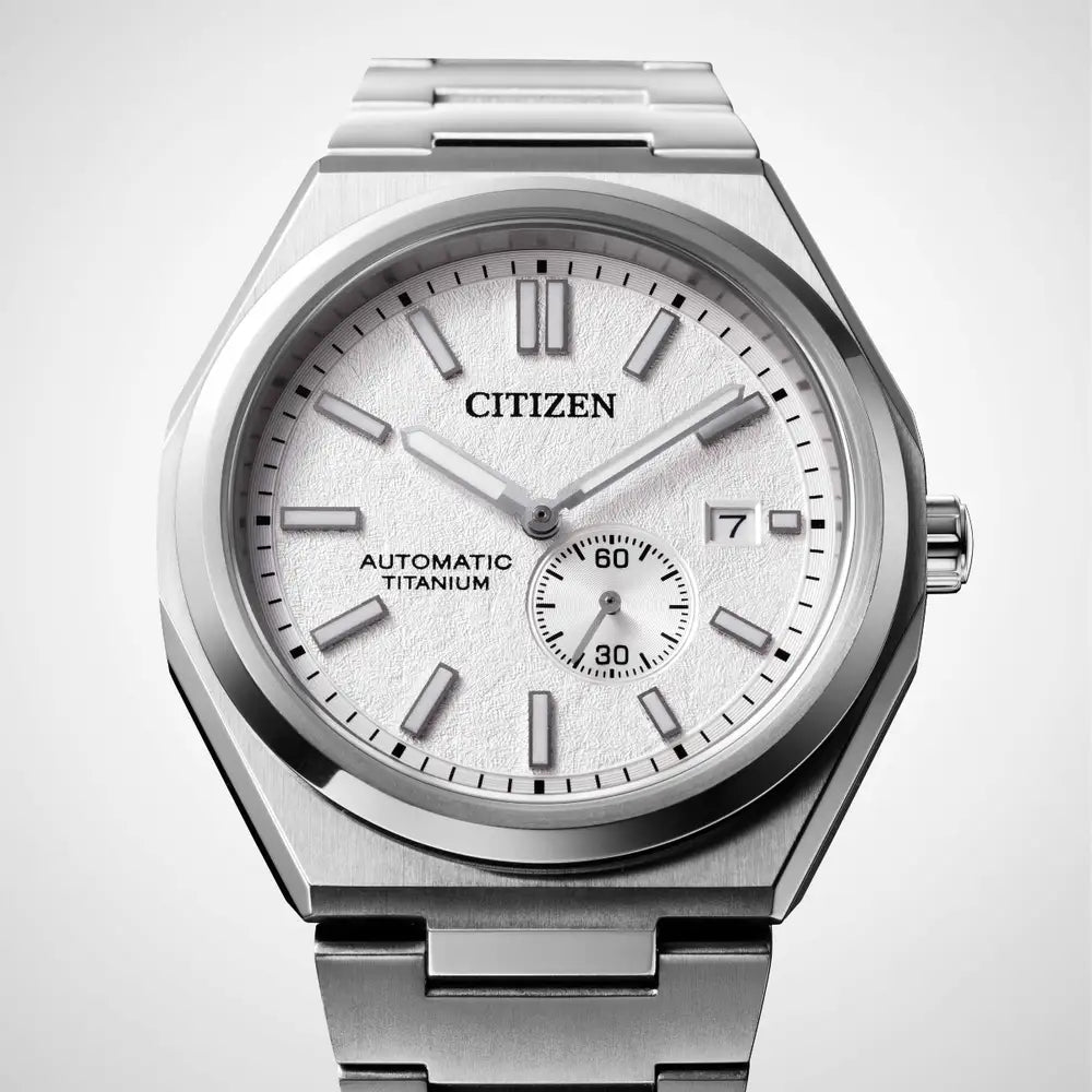 Citizen Zenshin Super Titanium™ Automatic White Dial Watch NJ0180-80A