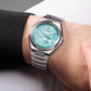 Citizen Zenshin Turquoise Blue Dial Super Titanium Bracelet Watch NJ0180-80M