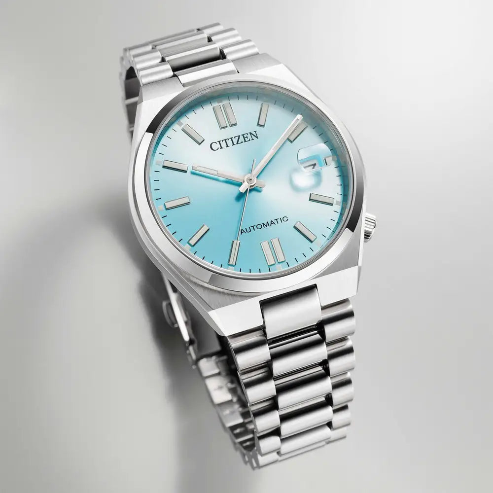 Citizen Tsuyosa Light Blue Dial Automatic Steel Bracelet Watch NJ0200-50L