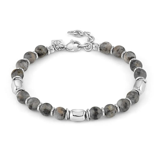 Nomination Instinct Stainless Steel Style Grey Jasper Bracelet 027930/081