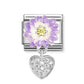 Nomination Classic Silver Lilac Daisy With Cubic Zirconia Heart 331814/10