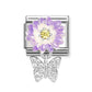 Nomination Lilac Daisy With Cubic Zirconia Butterfly 331814/11
