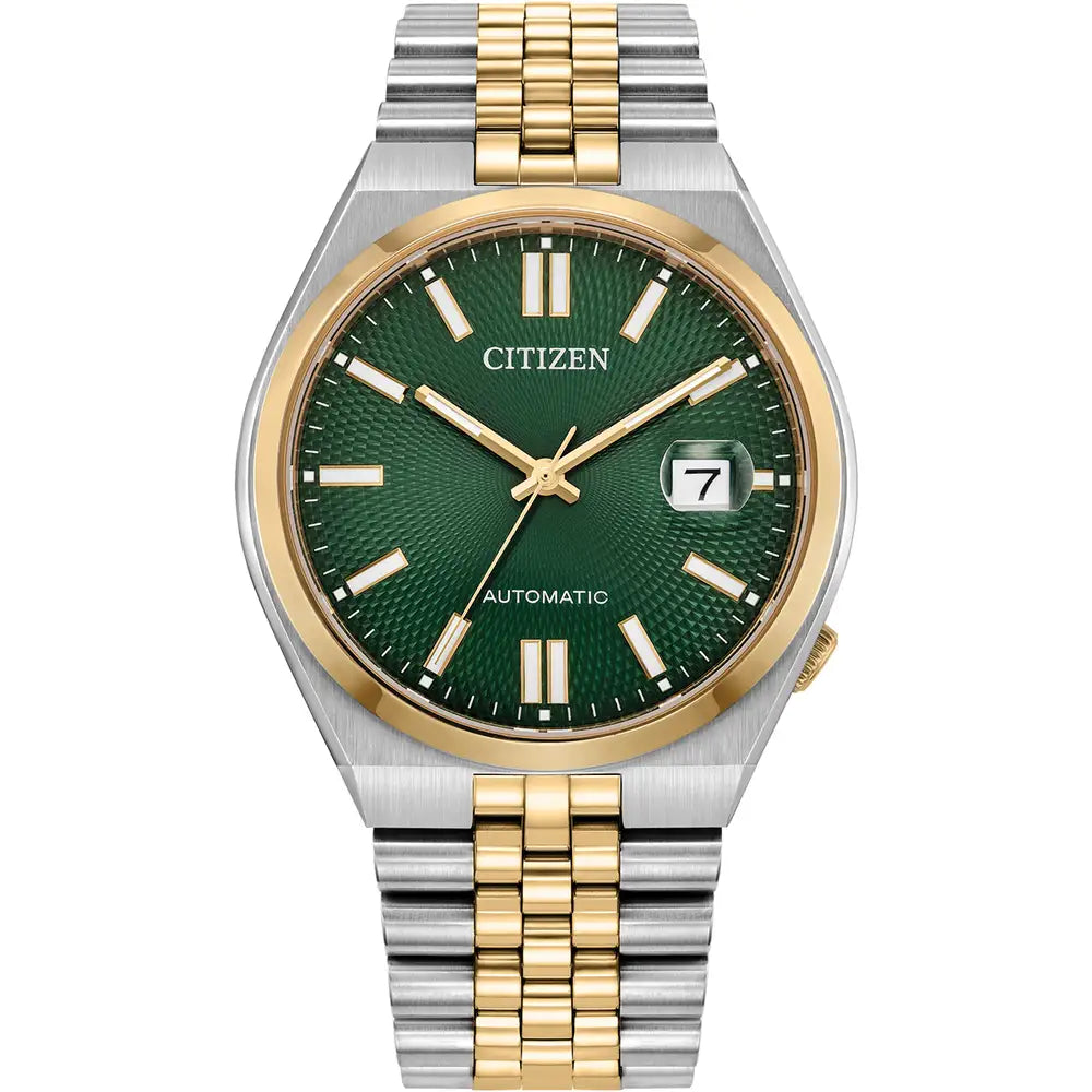 Citizen 60 Tsuyosa Green Dial Two Colour Watch NK0024-54X