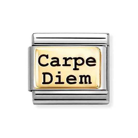 Nomination Composable Classic Gold Carpe Diem 030166/73