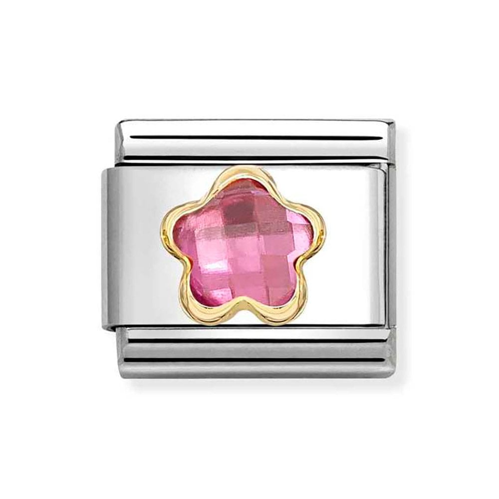 Nomination Composable Classic Pink Cubic Zirconia Flower 030615/043
