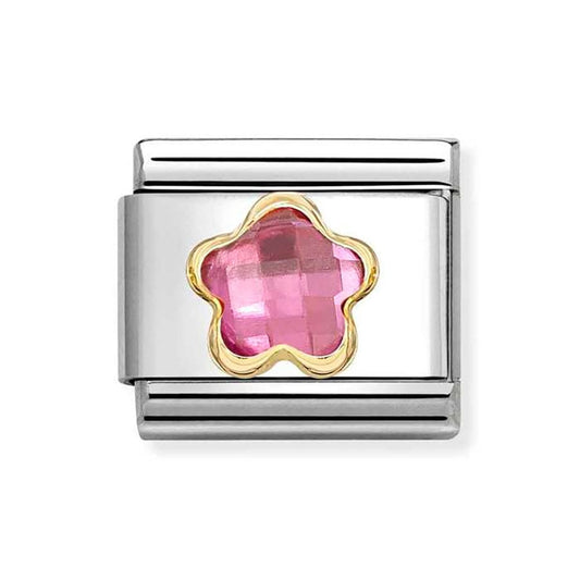 Nomination Composable Classic Pink Cubic Zirconia Flower 030615/043