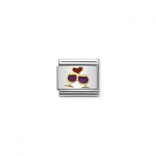 Nomination Wine Glasses Red Heart 030283/08