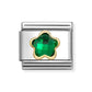 Nomination Composable Classic Green Cubic Zirconia Flower 030615/004