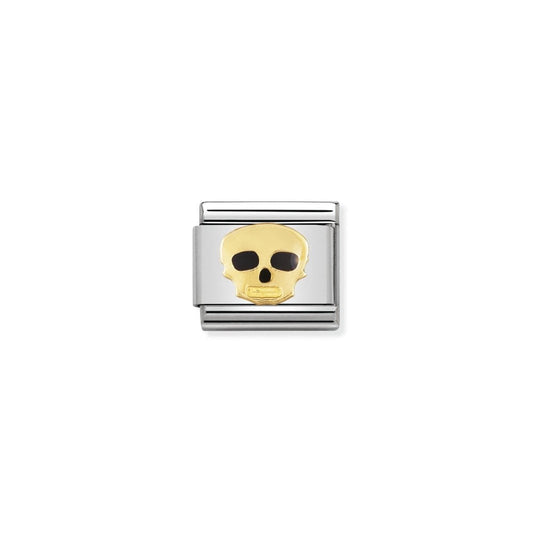 Nomination Classic Gold Skull Charm 030216/08