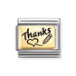 Nomination Composable Classic Gold Thanks Heart 030166/76