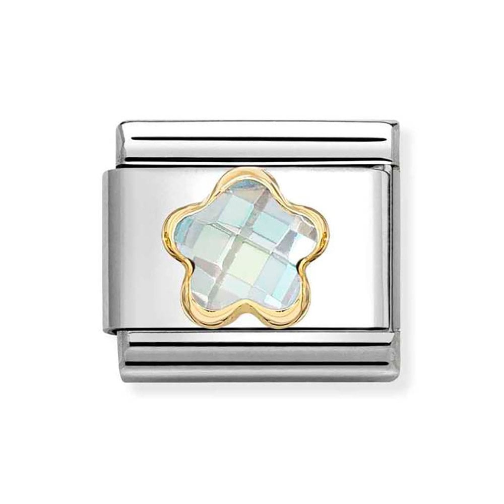 Nomination Composable Classic White Cubic Zirconia Flower 030615/010