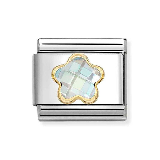 Nomination Composable Classic White Cubic Zirconia Flower 030615/010