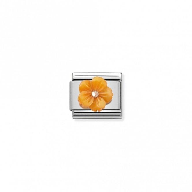 Nomination Orange Mother of Pearl Flower 430510/05