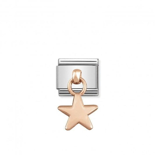 Nomination Rose Gold Star Dangly 431800/05