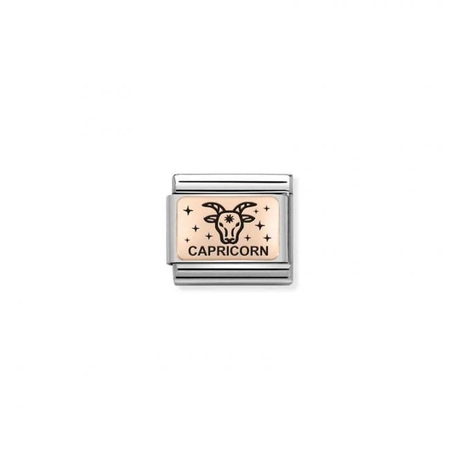 Nomination Classic Rose Gold Star Sign Capricorn Zodiac Charm 430112/10