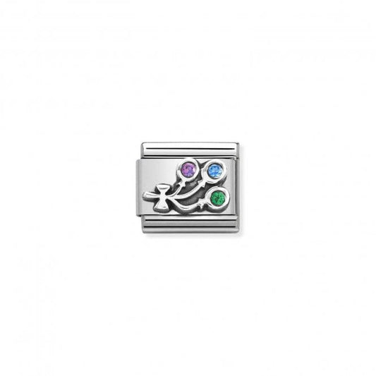 Nomination Classic Silver CZ Balloons Charm330323/05