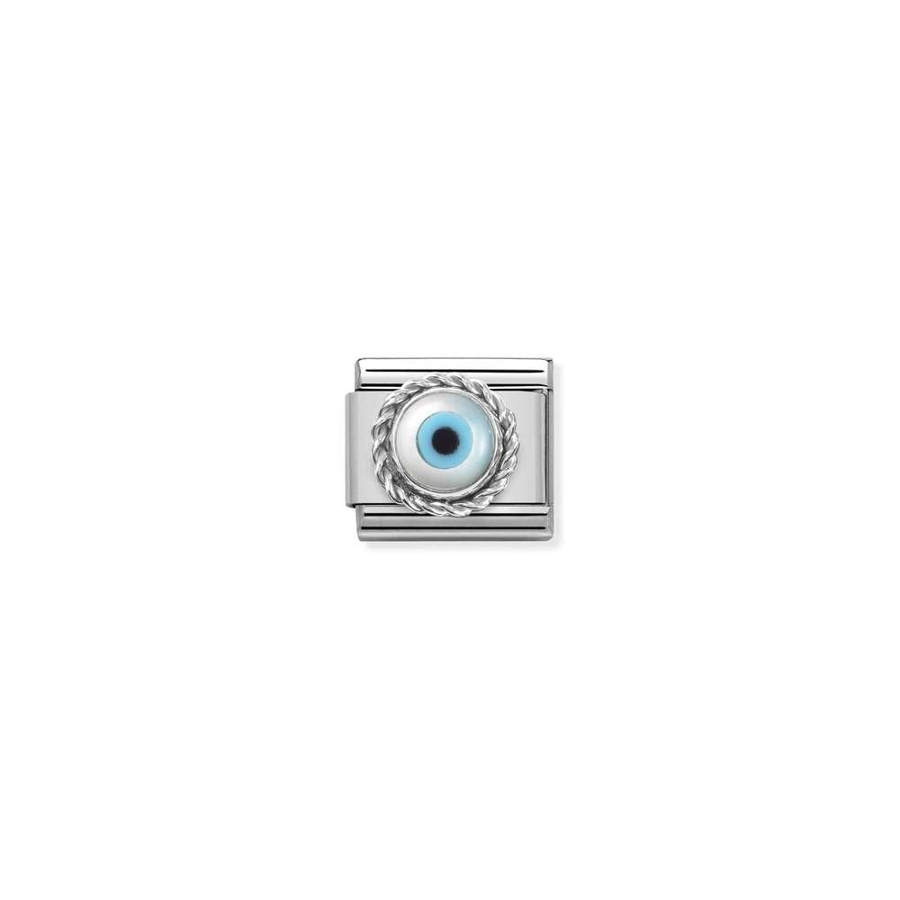 Nomination Classic Silver & CZ Greek Eye Charm 330506/18