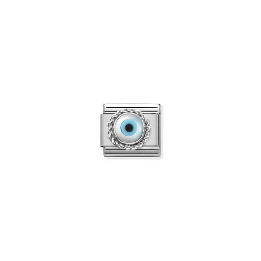 Nomination Classic Silver & CZ Greek Eye Charm 330506/18