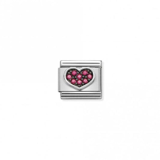 Nomination Fuchsia Cz Heart 330323/06