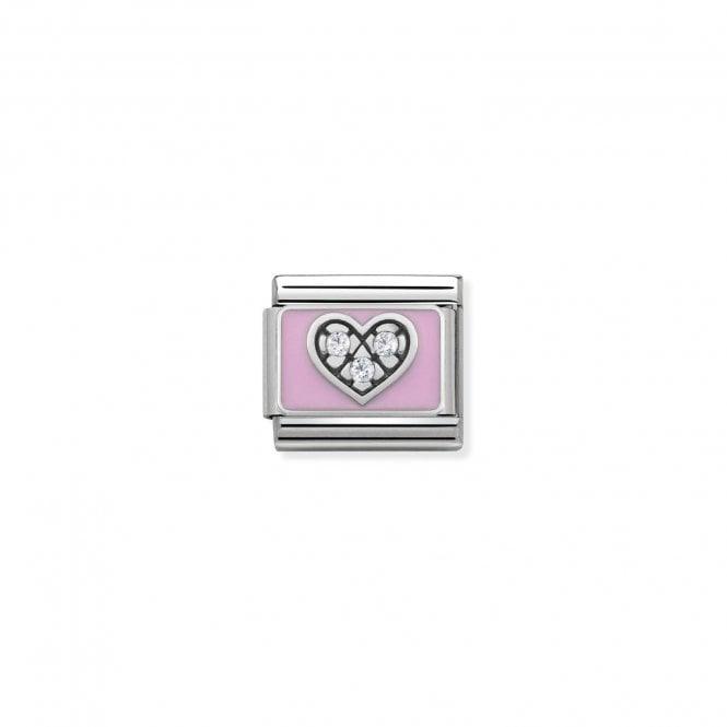 Nomination Pink Enamel Cz Heart 330306/06