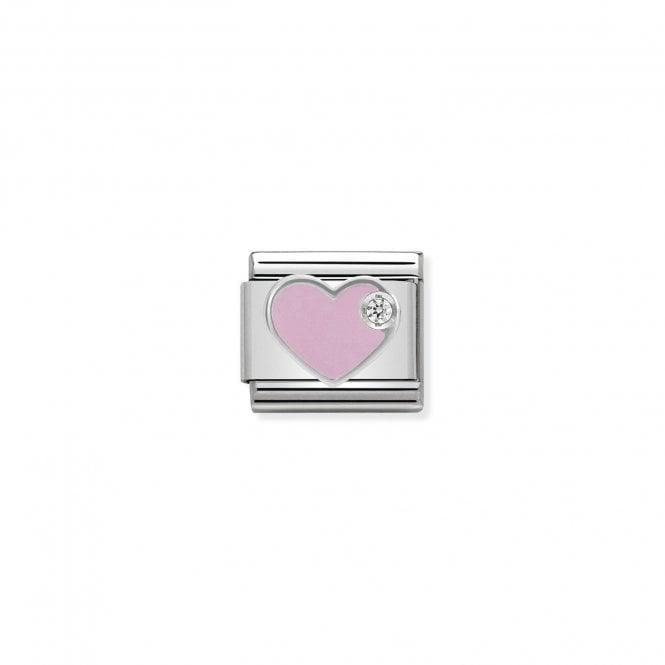 Nomination SilverShine cz Pink Enamel Heart 330305/02