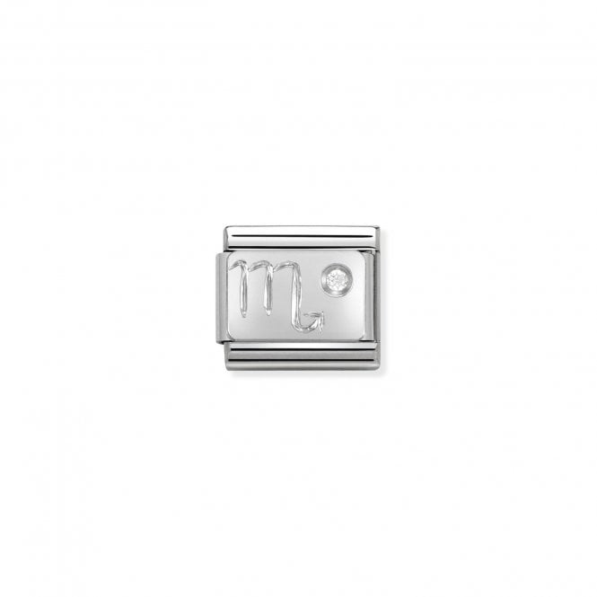 Nomination Classic Silver CZ Scorpio Zodiac Charm 330302/08