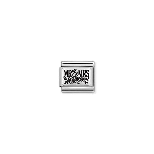 Nomination Classic Silver Mr & Mrs Flowers Charm 330111/15