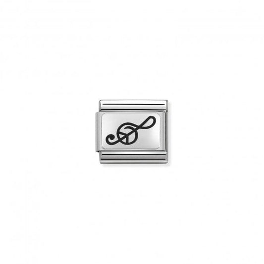 Nomination Life Treble Clef Oxidised 330109/04