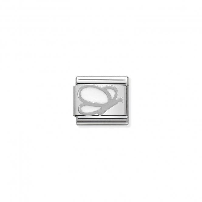 Nomination White Enamel Side Butterfly 330202/02