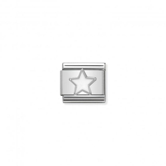 Nomination White Enamel Star 330202/04