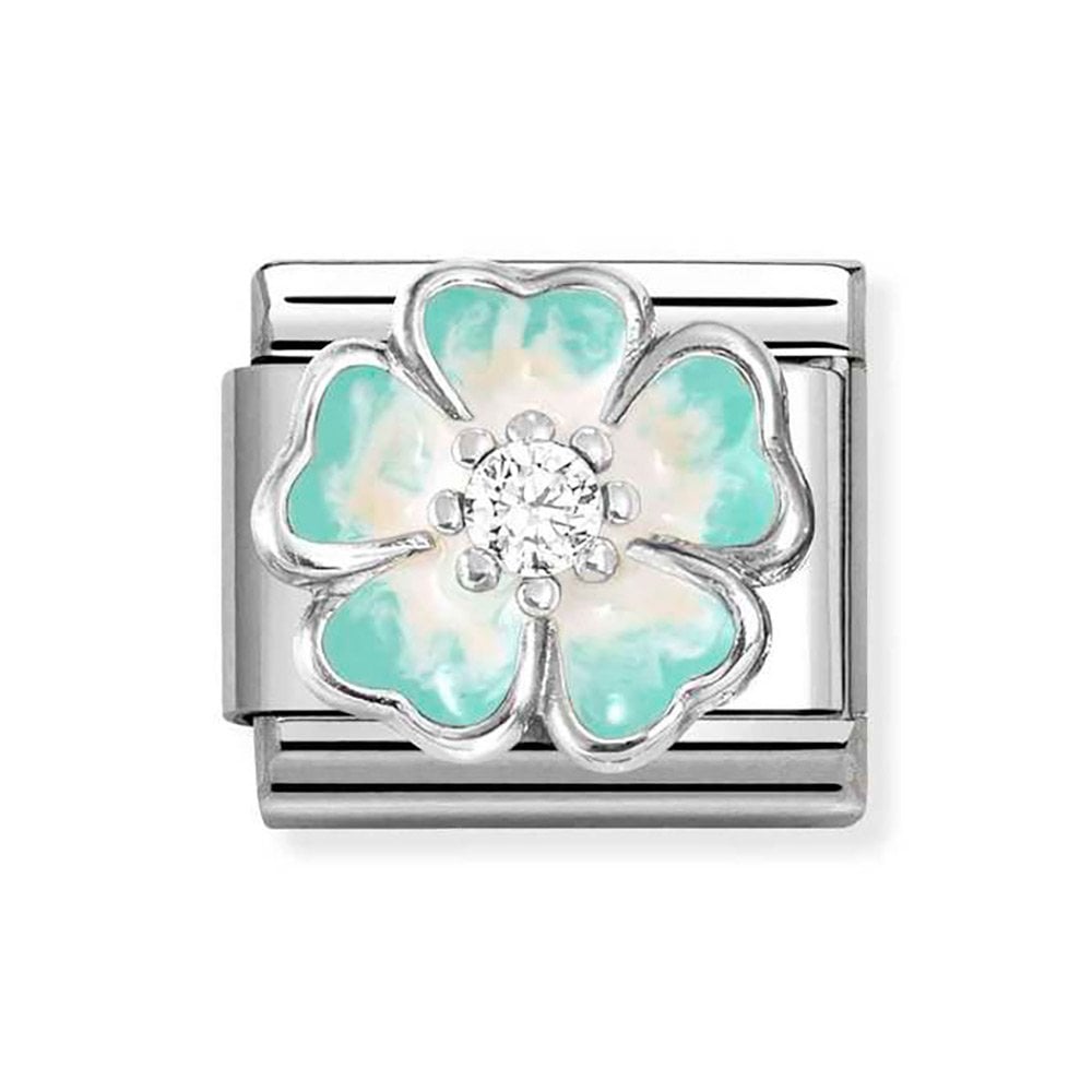 Nomination Composable Classic Flower Green Fade Cubic Zirconia 330321/18