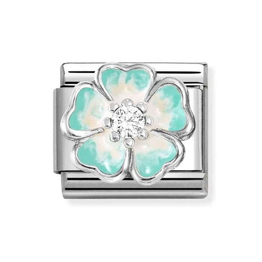 Nomination Composable Classic Flower Green Fade Cubic Zirconia 330321/18