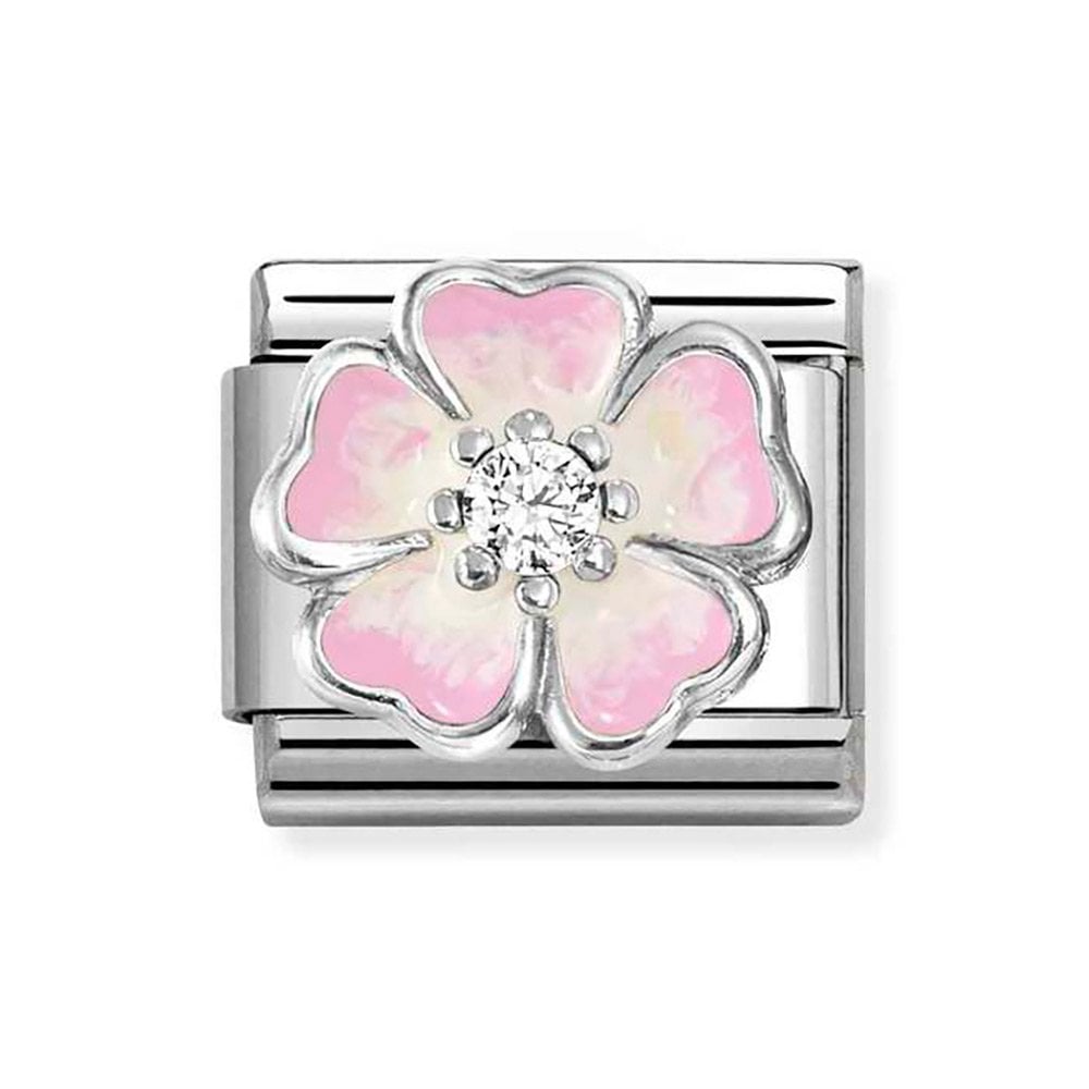 Nomination Composable Classic Flower Pink Fade Cubic Zirconia 330321/17