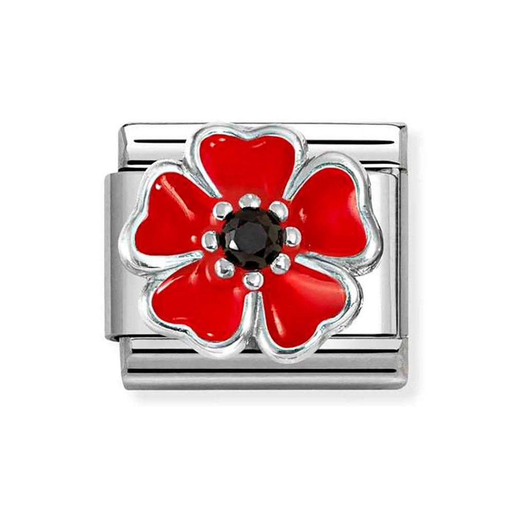 Nomination Composable Classic Poppy Black Cubic Zirconia 330321/19