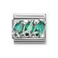 Nomination Composable Classic Green Cubic Zirconoia Trilogy 330329/23