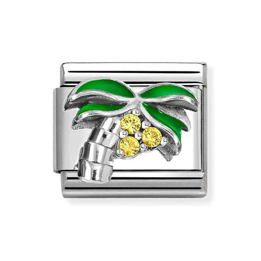 Nomination Composable Classic Palm Tree Yellow Cubic Zirconia 330328/22
