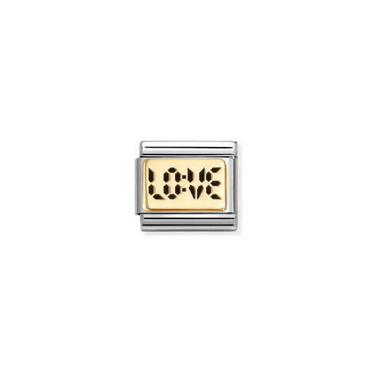 Nomination Composable Classic Gold Digital Love Charm 030166/70
