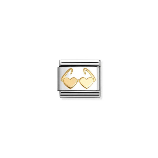 Nomination Composable Classic Gold Heart Sunglasses Charm 030149/67