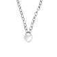 Clogau Sterling Silver Cariad Heart Padlock Necklace