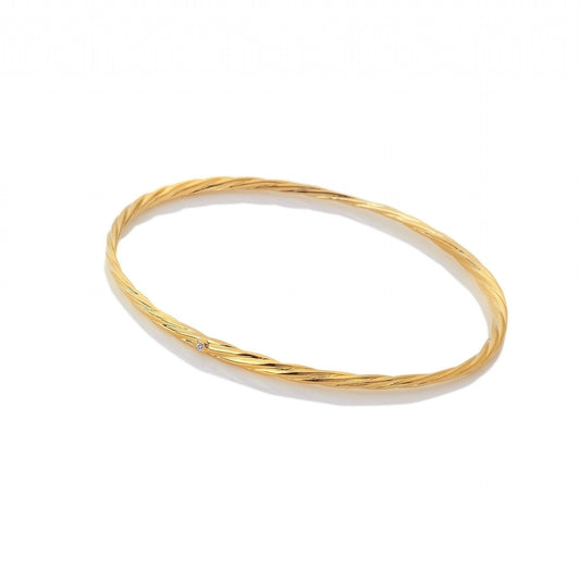 Hot Diamonds x Jac Jossa Entwine Twist Bangle DL640