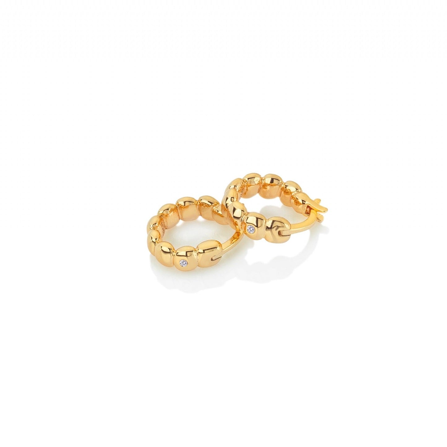 Hot Diamonds x Golden Edit Beach Hoop Earrings DE659