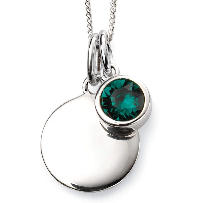 Sterling Silver May Birthstone Necklace