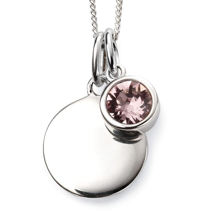 Sterling Silver June Birthstone Necklace