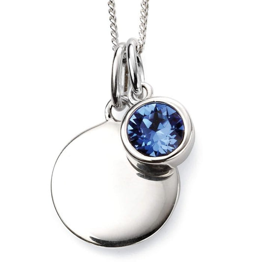 Sterling Silver September Birthstone Necklace