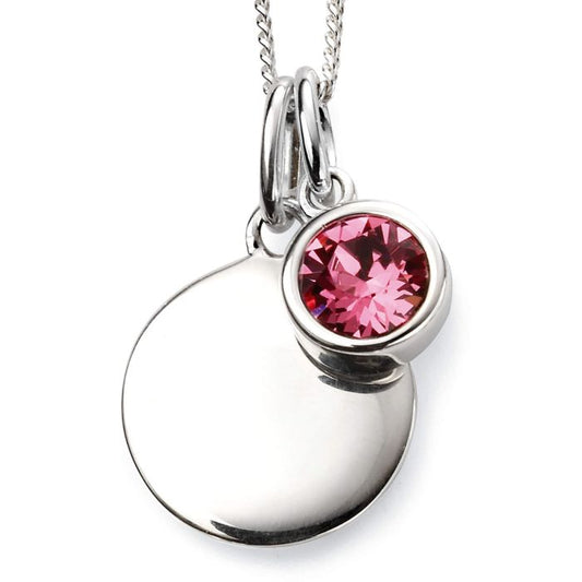 Sterling Silver October Birthstone Necklace