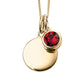 Yellow Gold Plated July Birthstone Necklace