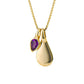 Gold Plated Amethyst February Birthstone Necklace