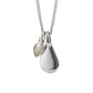 Sterling Silver White Topaz April Birthstone Necklace