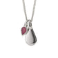 Sterling Silver Pink Quartz July Birthstone Necklace