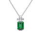 Diamonfire Emerald Cut Zirconia Pendant Necklace